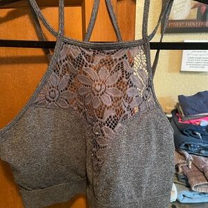 Zenana Outfitters Charcoal Bralette